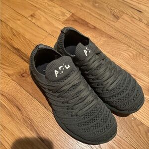 APL Dark Green Knit Sneakers